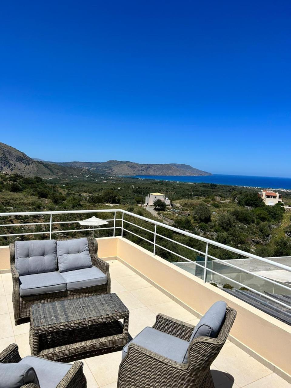 Villa Vuna - Private Pool -Sea View Khania Eksteriør bilde
